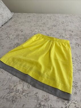 Mossimo Supply Co. Yellow A-Line Layered Skirt